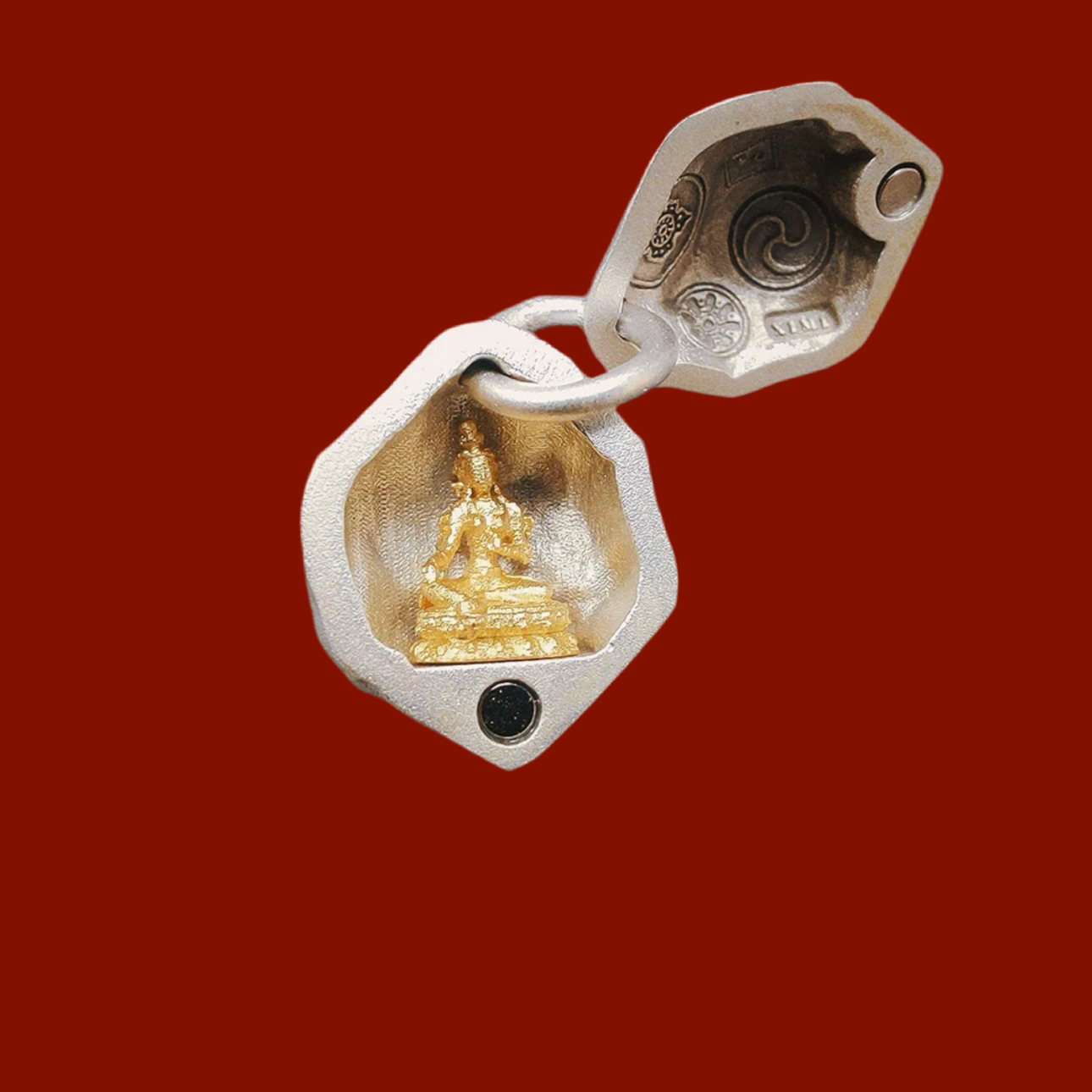 Bodhisattva Tara Ghau Prayer Box Locket Necklace