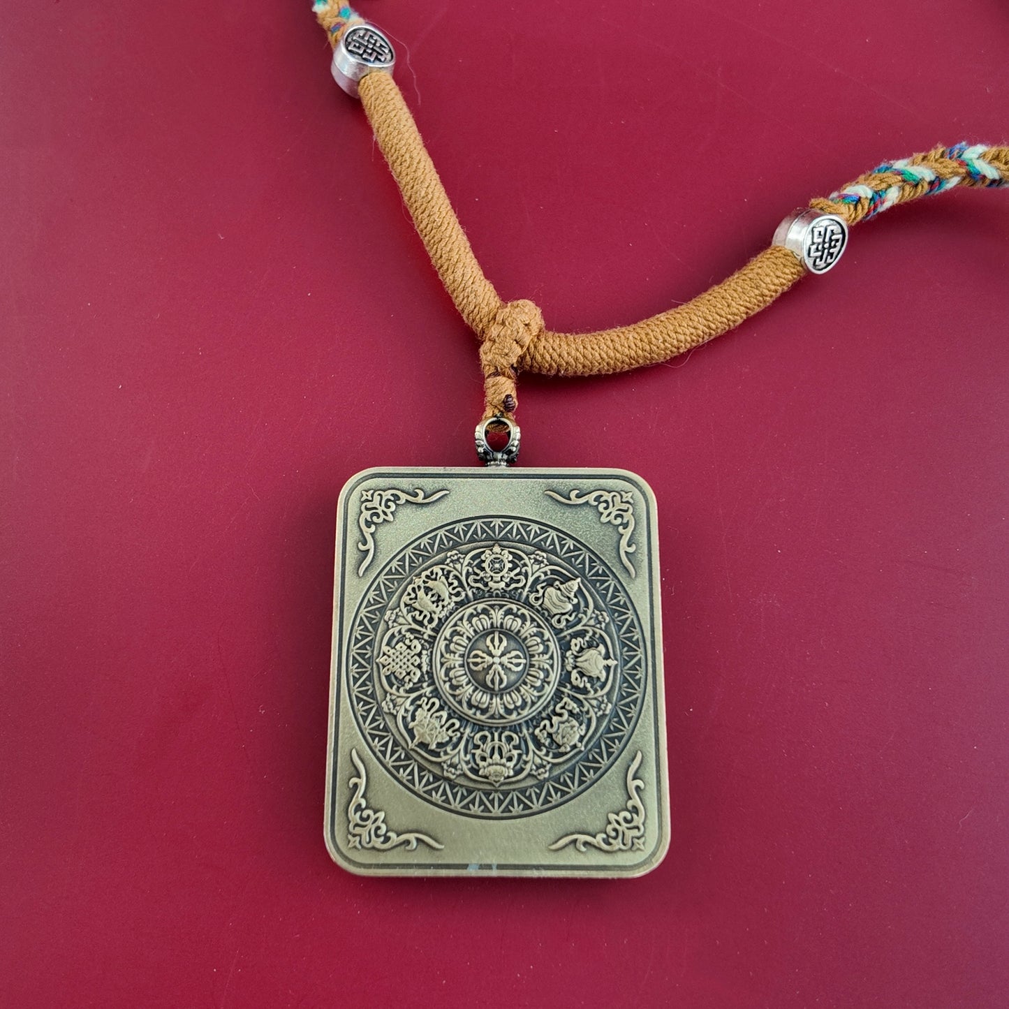 Bodhisattva White Tara Thangka Pendant Necklace