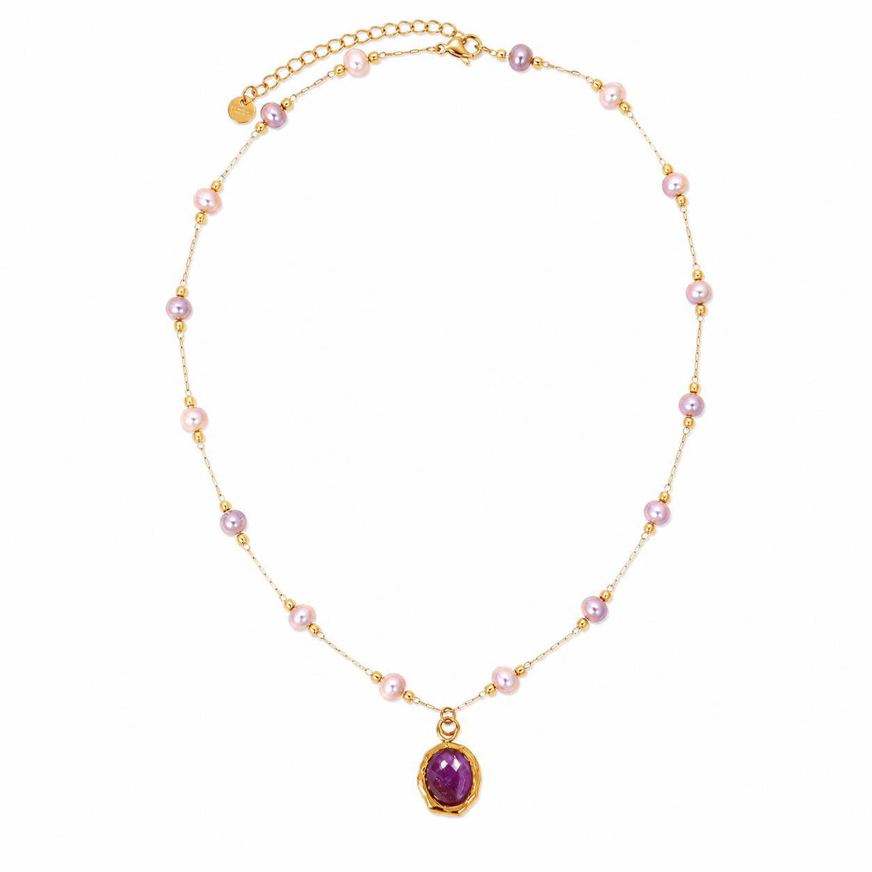 Asteria Amethyst & Pearl Necklace - ORMIRO