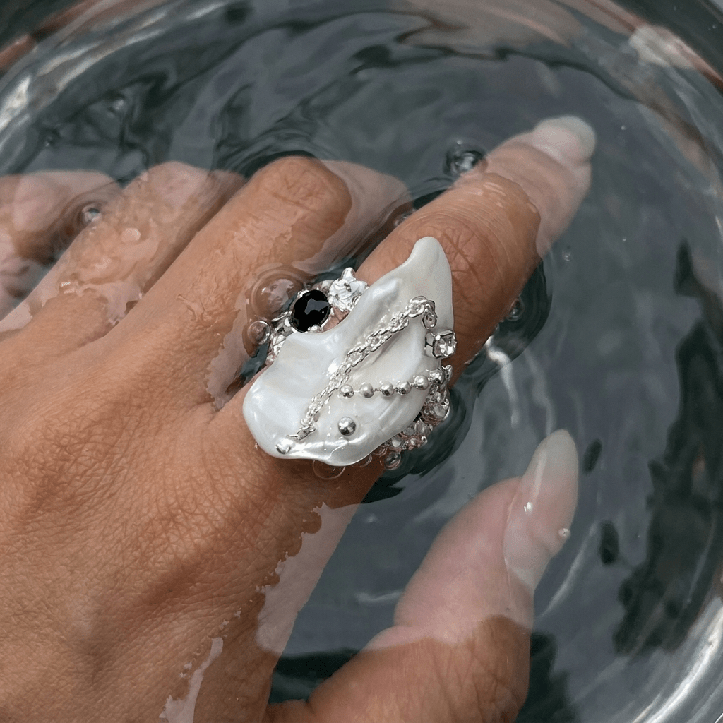 Circe Mother of Pearl Ring - ORMIRO