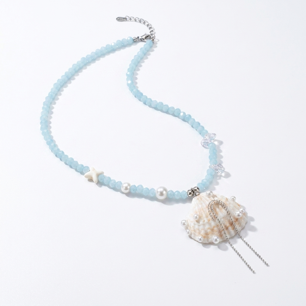 Ocean Dream Beaded Shell Necklace