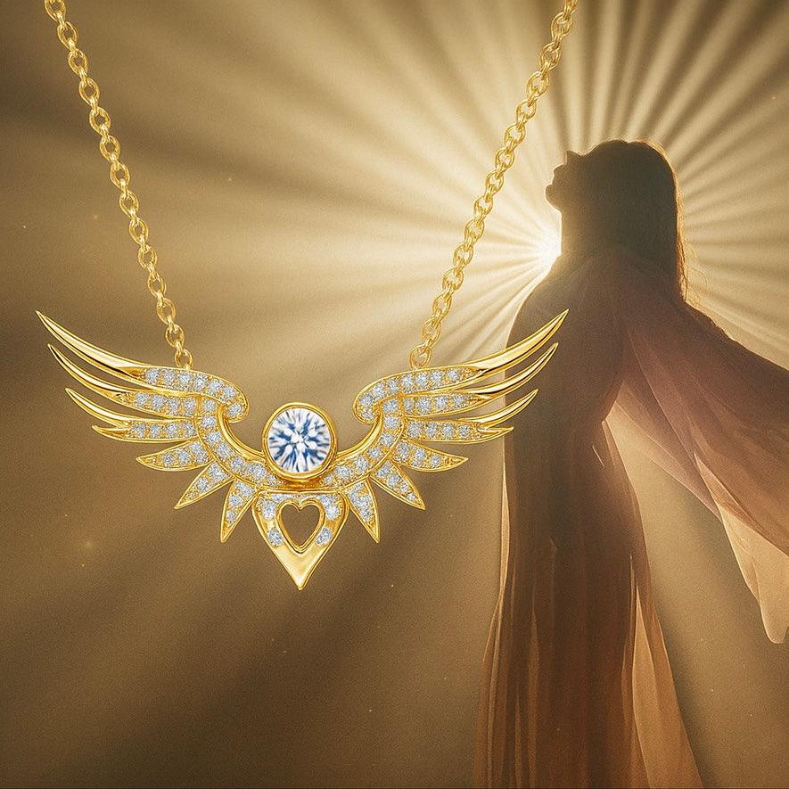 Winged Heart Gold Vermeil Necklace