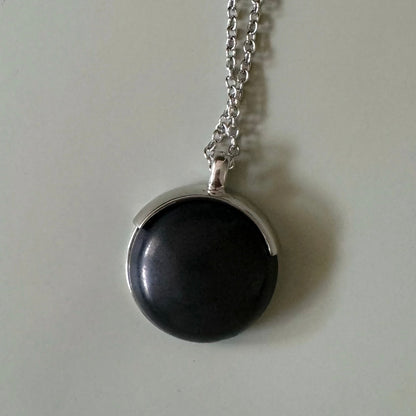 Shungite EMF Protection Silver Necklace