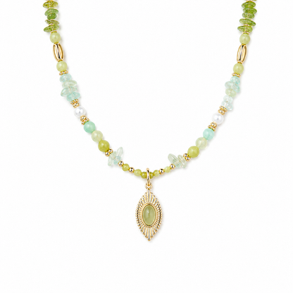 Daphne Green Gemstone Necklace