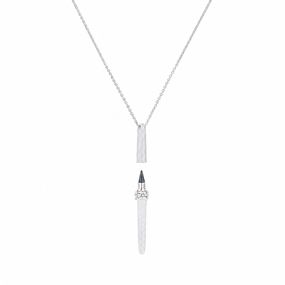 Muse Silver Pen Necklace