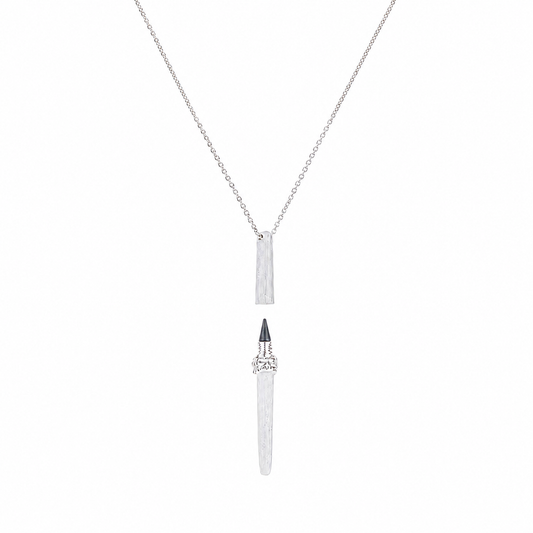 Muse Silver Pen Necklace