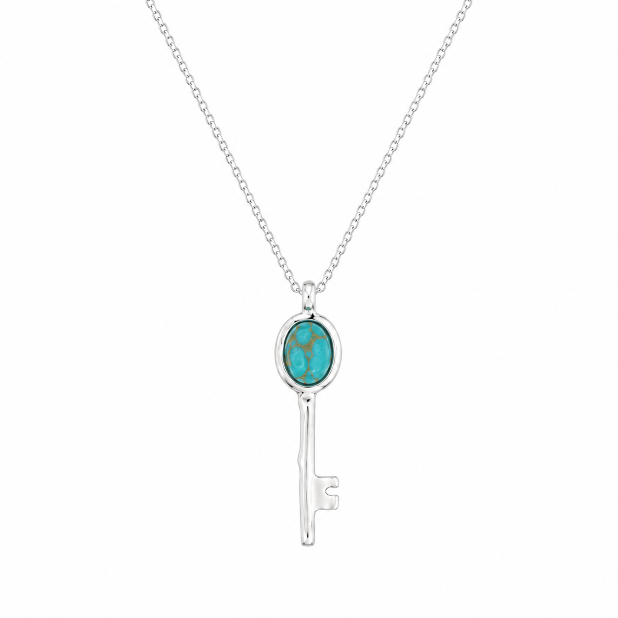 Shambhala Key Turquoise Necklace