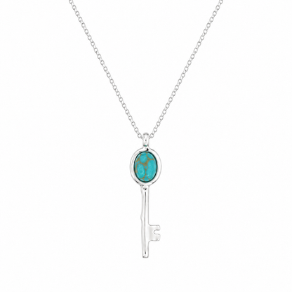 Shambhala Key Turquoise Necklace