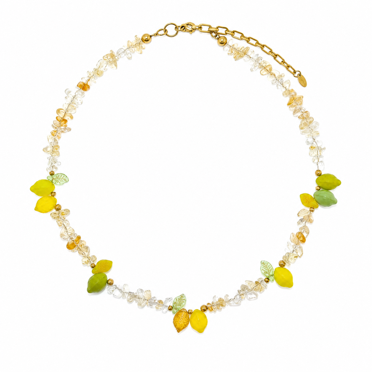 Amalfi Limoncello Beaded Citrine Necklace