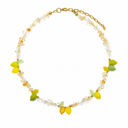 Amalfi Limoncello Beaded Citrine Necklace