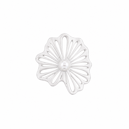 Spellflower Silver & Pearl Ring