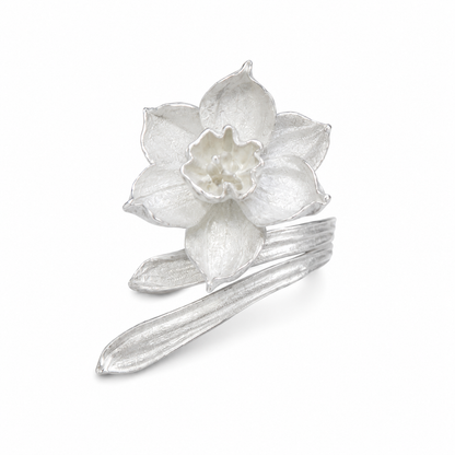 First Bloom Daffodil Sterling Silver Ring