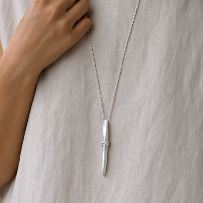 Muse Silver Pen Necklace