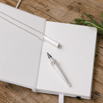 Muse Silver Pen Necklace