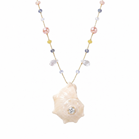 Ocean Song Shell & Pearl Necklace