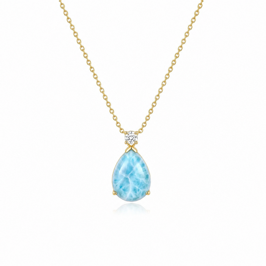 Mermaid's Tear Larimar Necklace