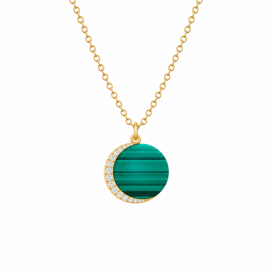 Emerald Planet Malachite Necklace