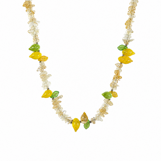 Amalfi Limoncello Beaded Citrine Necklace