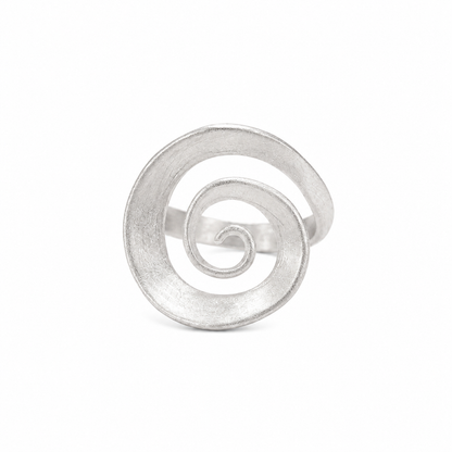 Vortex Sterling Silver Spiral Ring