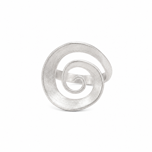 Vortex Sterling Silver Spiral Ring