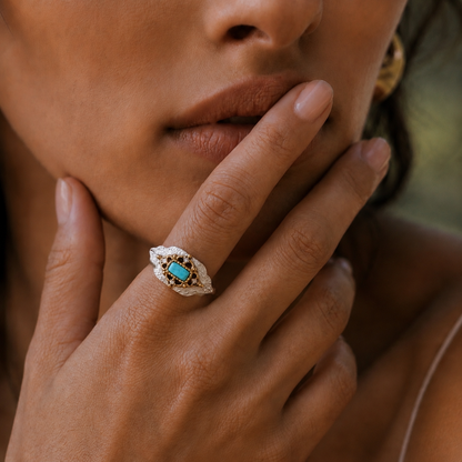 Dakini Turquoise & Sterling Silver Ring