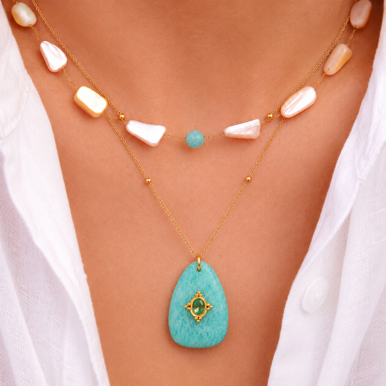 Elements Gemstone Talisman Necklace