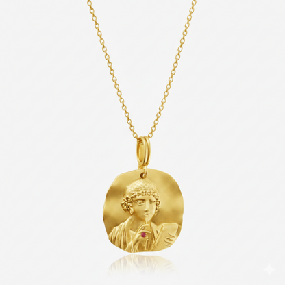Sappho The Poetess Medallion Necklace