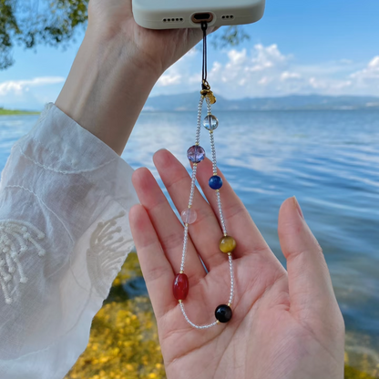 Seven Chakras Multi-Gemstone Crystal Phone Strap
