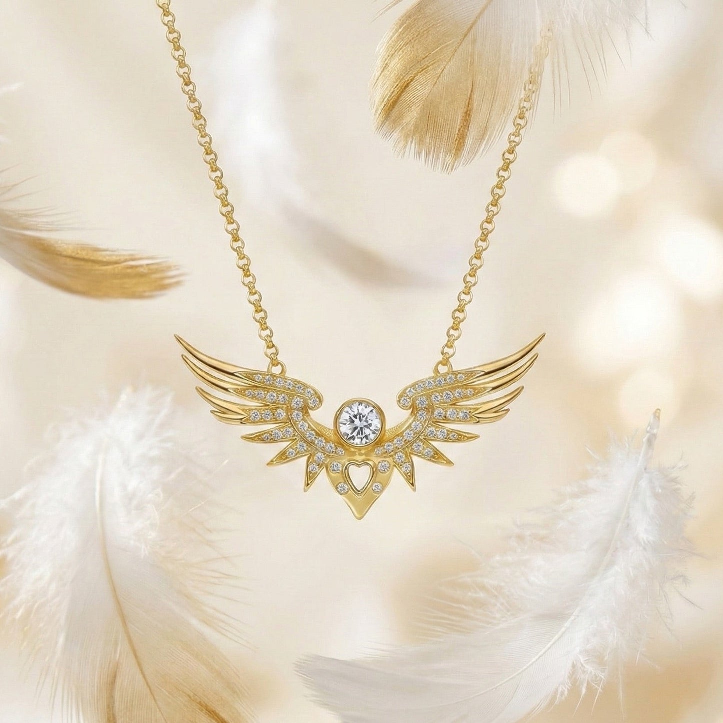 Winged Heart Necklace