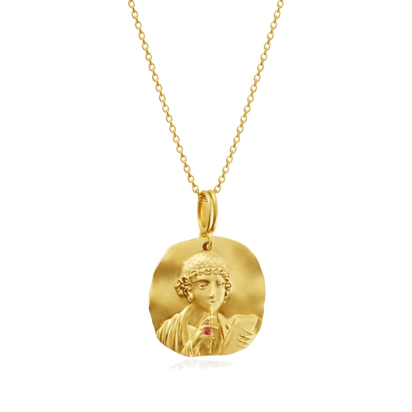 Sappho The Poetess Medallion Necklace