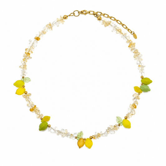 Amalfi Limoncello Beaded Citrine Necklace - ORMIRO