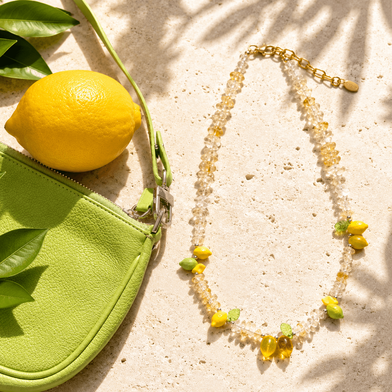 Amalfi Limoncello Beaded Citrine Necklace - ORMIRO