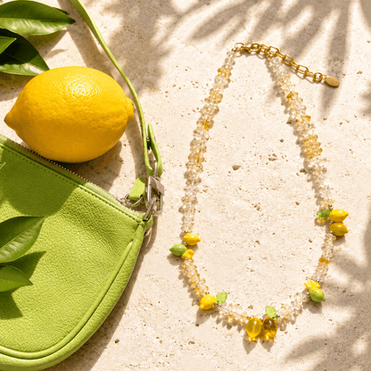 Amalfi Limoncello Beaded Citrine Necklace - ORMIRO