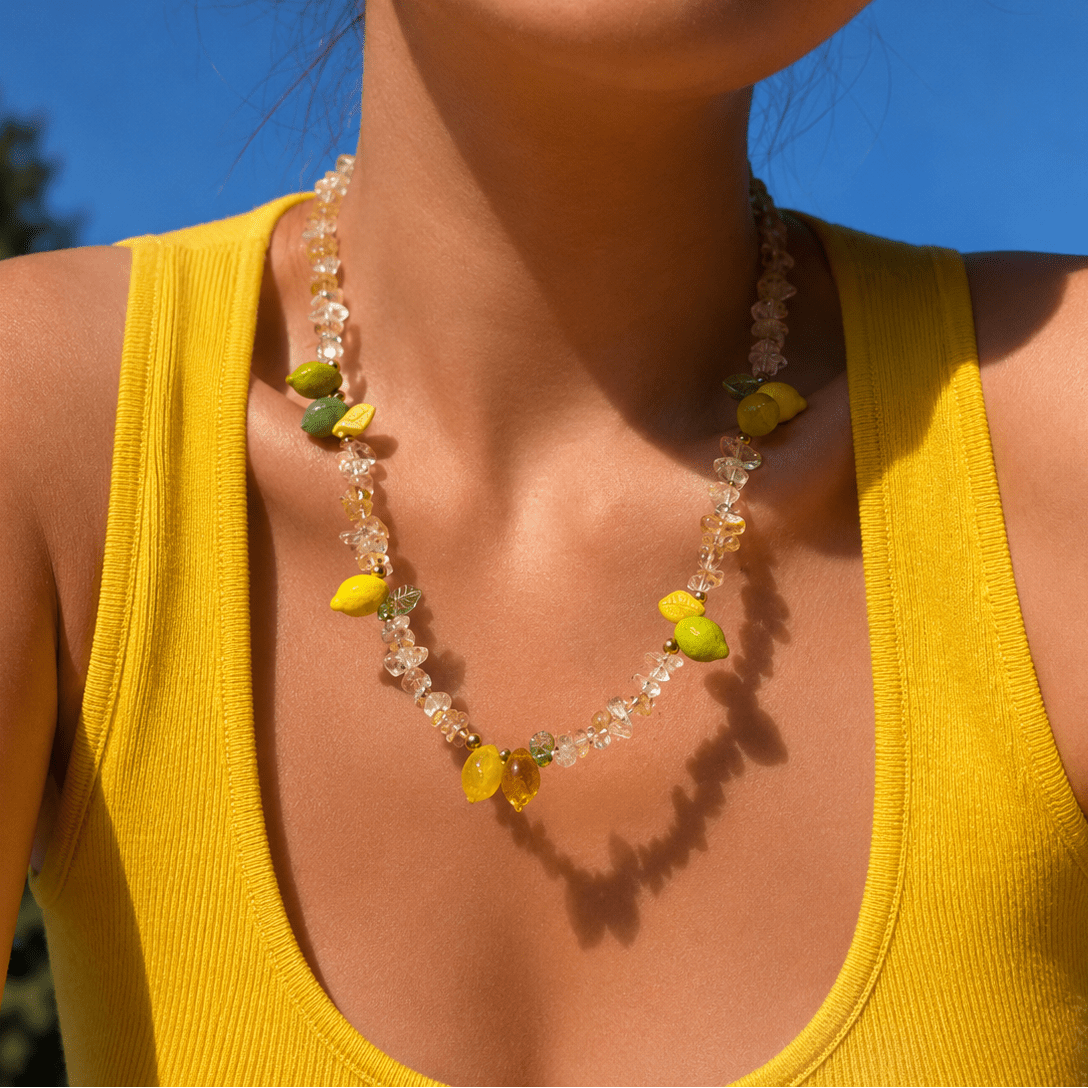 Amalfi Limoncello Beaded Citrine Necklace - ORMIRO