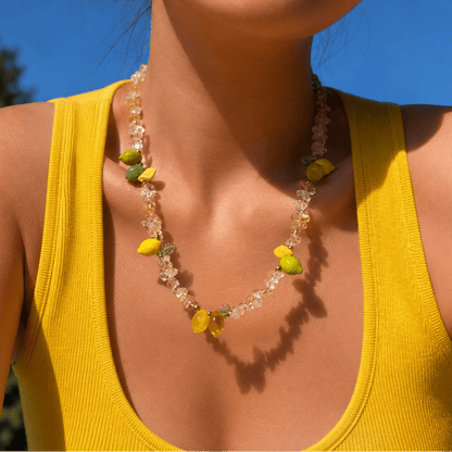 Amalfi Limoncello Beaded Citrine Necklace - ORMIRO