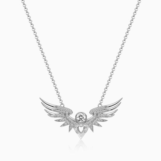 Angel Wing Silver Necklace - ORMIRO