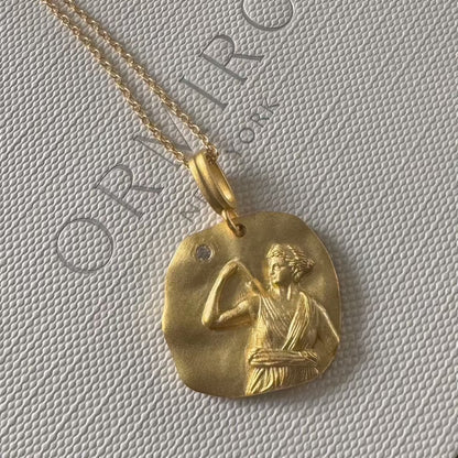 Artemis the Huntress Coin Necklace - ORMIRO