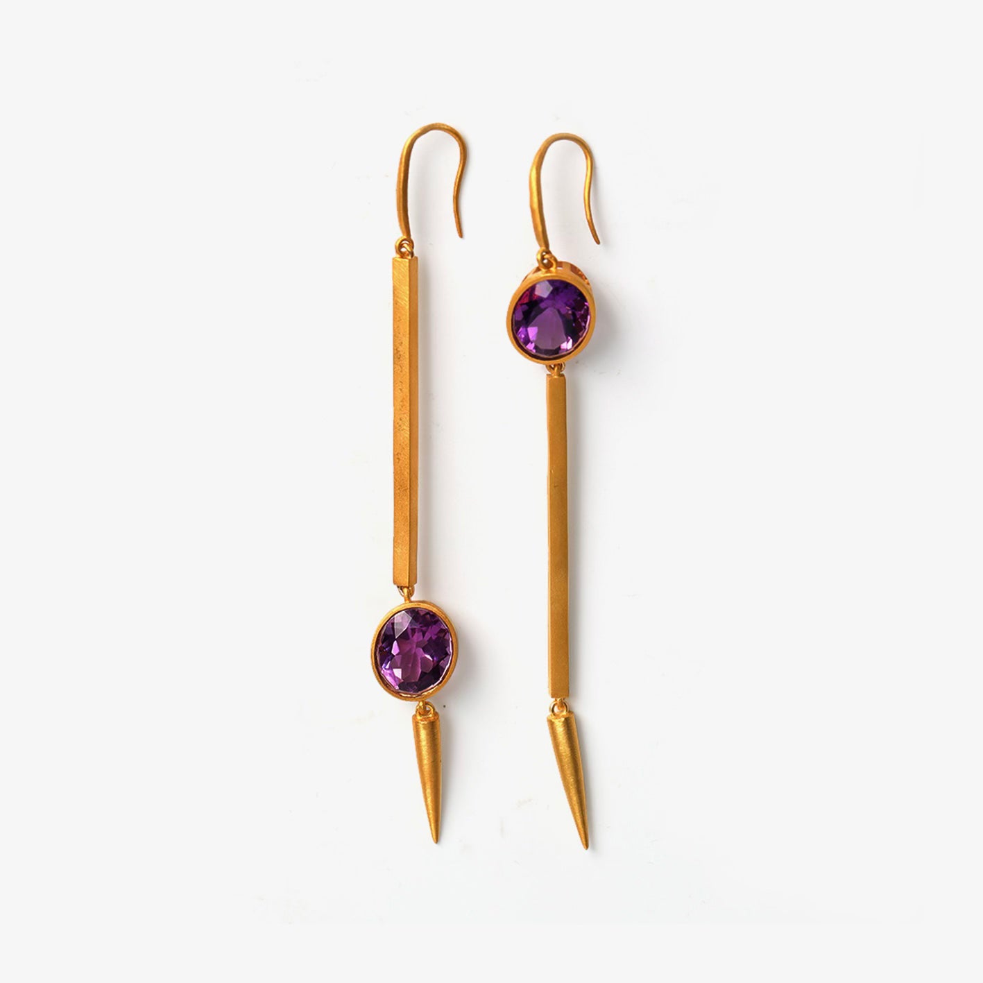 Balance Amethyst Earrings - ORMIRO