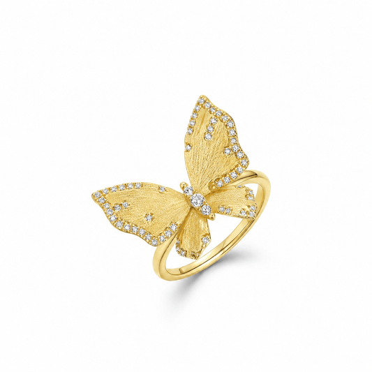 Butterfly Reverie Gold Vermeil Ring - ORMIRO