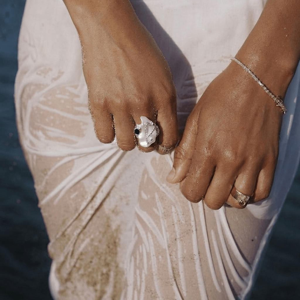Circe Mother of Pearl Ring - ORMIRO