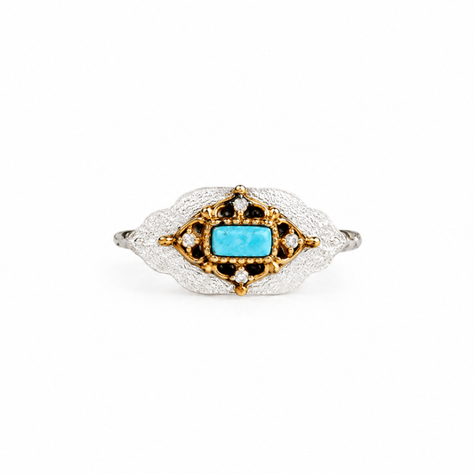 Dakini Turquoise & Sterling Silver Ring - ORMIRO