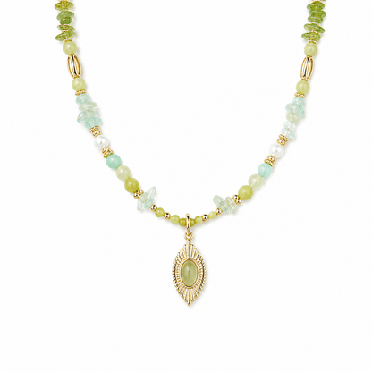 Daphne Green Gemstone Necklace - ORMIRO