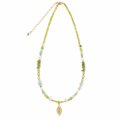 Daphne Green Gemstone Necklace - ORMIRO
