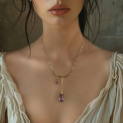 Dionysus's Tear Amethyst Necklace - ORMIRO