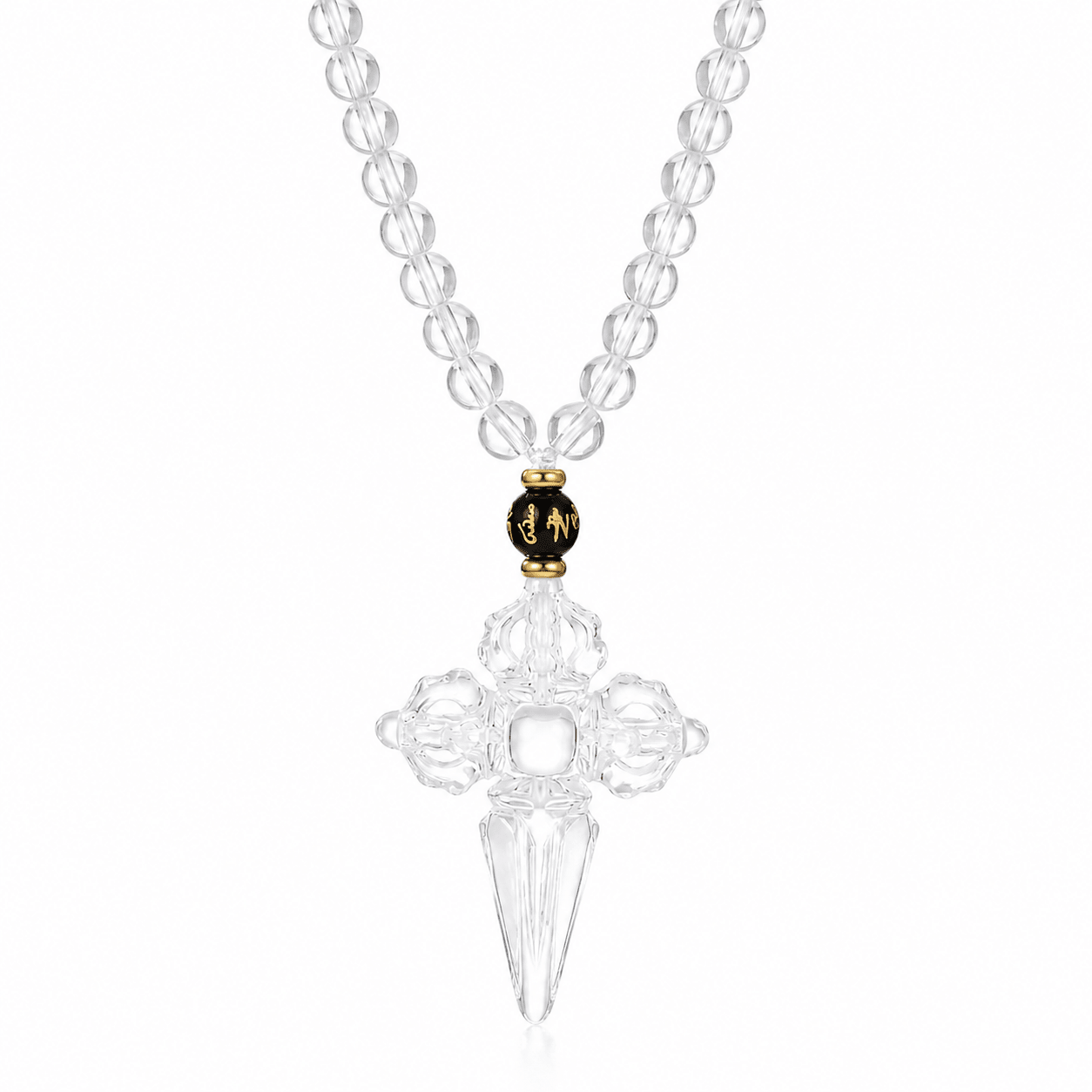 Double Vajra & Phurba Crystal Necklace - ORMIRO
