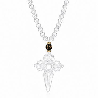 Double Vajra & Phurba Crystal Necklace - ORMIRO