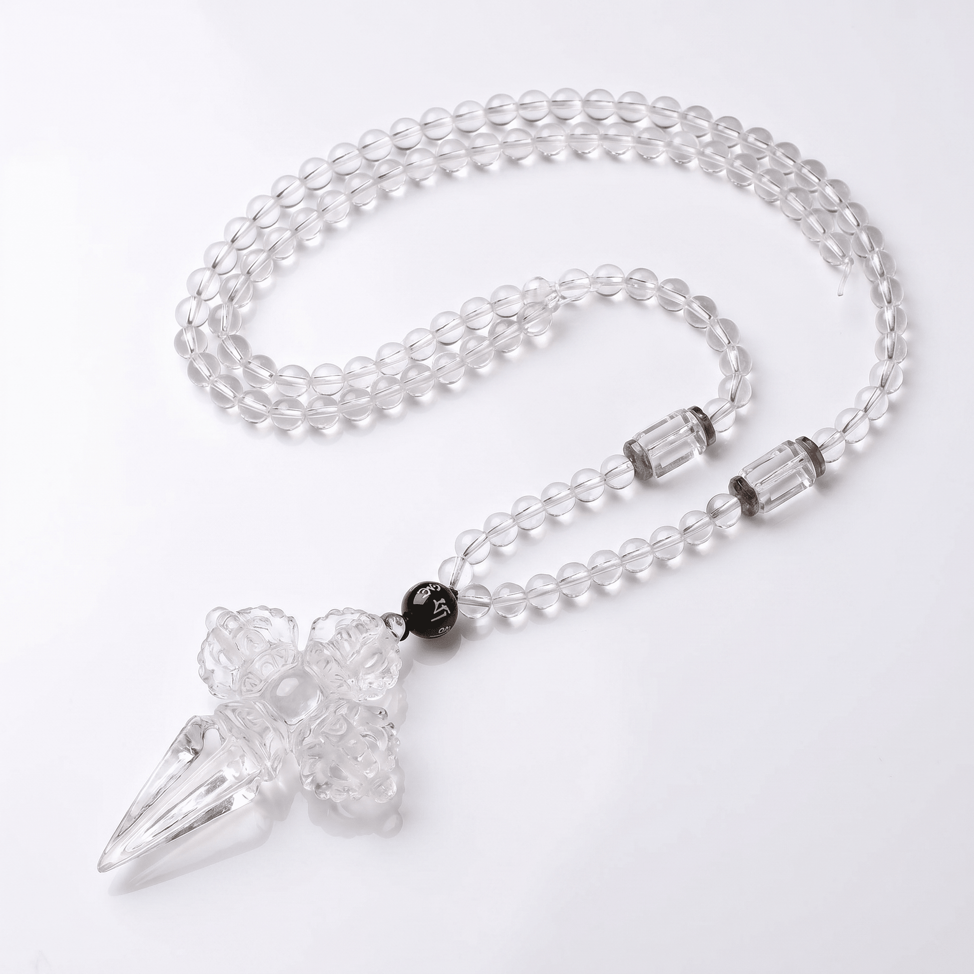 Double Vajra & Phurba Crystal Necklace - ORMIRO