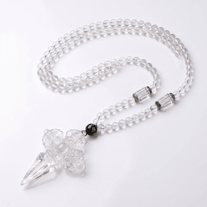 Double Vajra & Phurba Crystal Necklace - ORMIRO