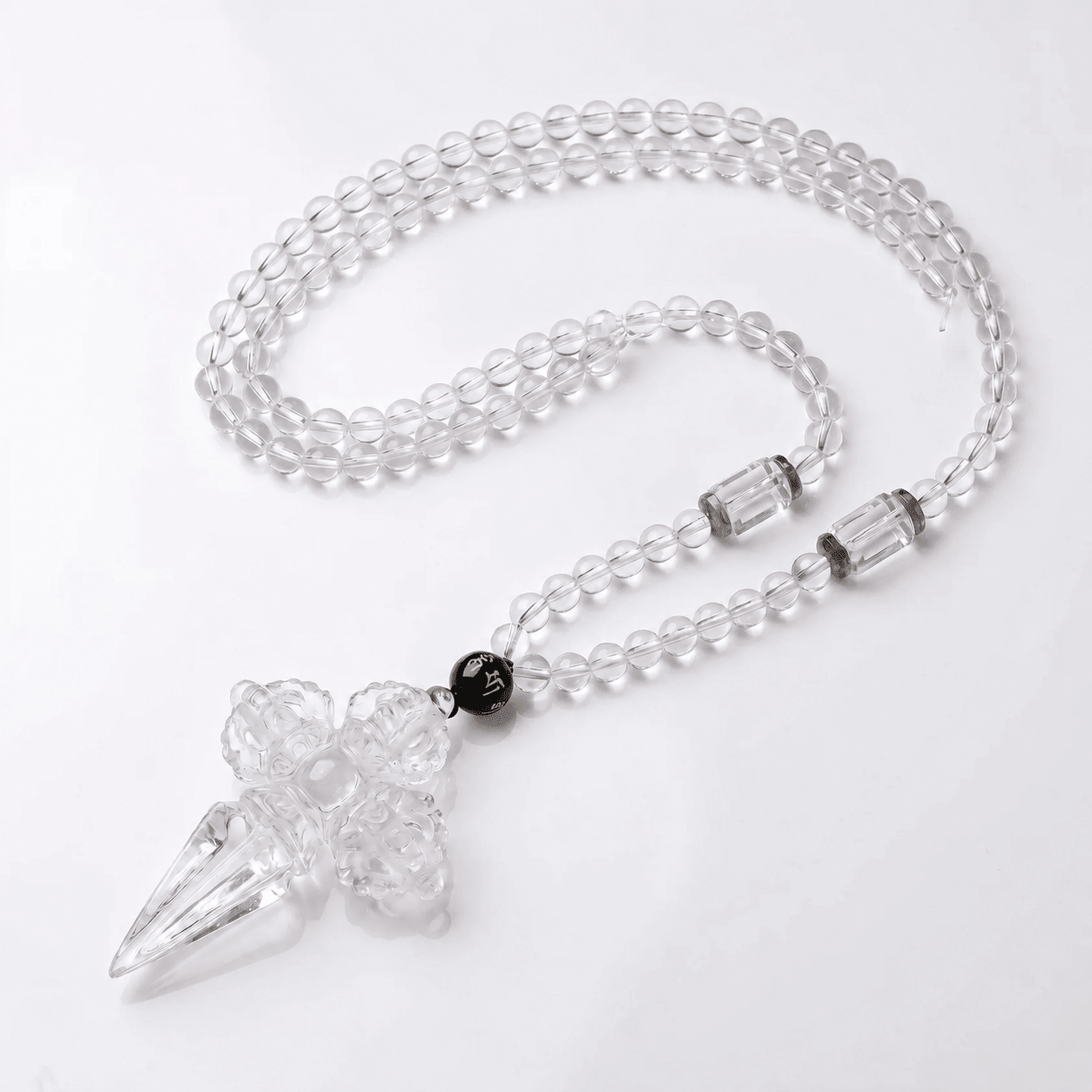 Double Vajra & Phurba Crystal Necklace - ORMIRO