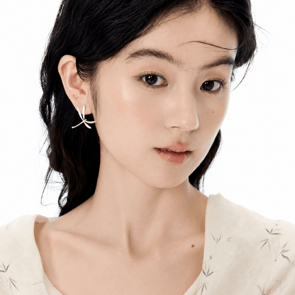 Dragonfly Whisper Silver Earrings - ORMIRO